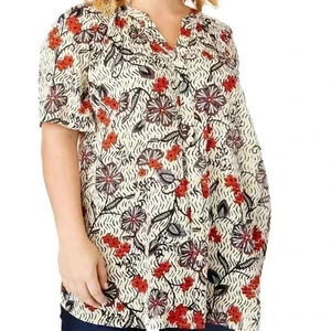 Roamans Plus Size Crinkle Tunic Blouse Top. Brand new size 36W